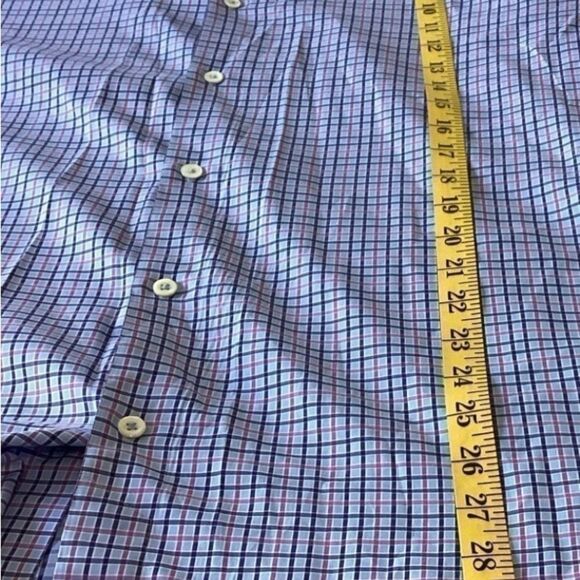 Bugatchi Dress Shirt Men’s Size 17 34/35 Color Blue, Pink, Black Long Sleeve - Picture 9 of 11